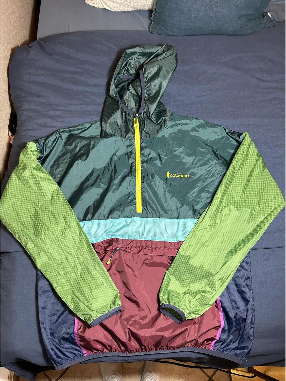 Cotopaxi Colorblock Lightweight Pullover Hooded Jacket M